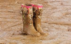 Muddy boots