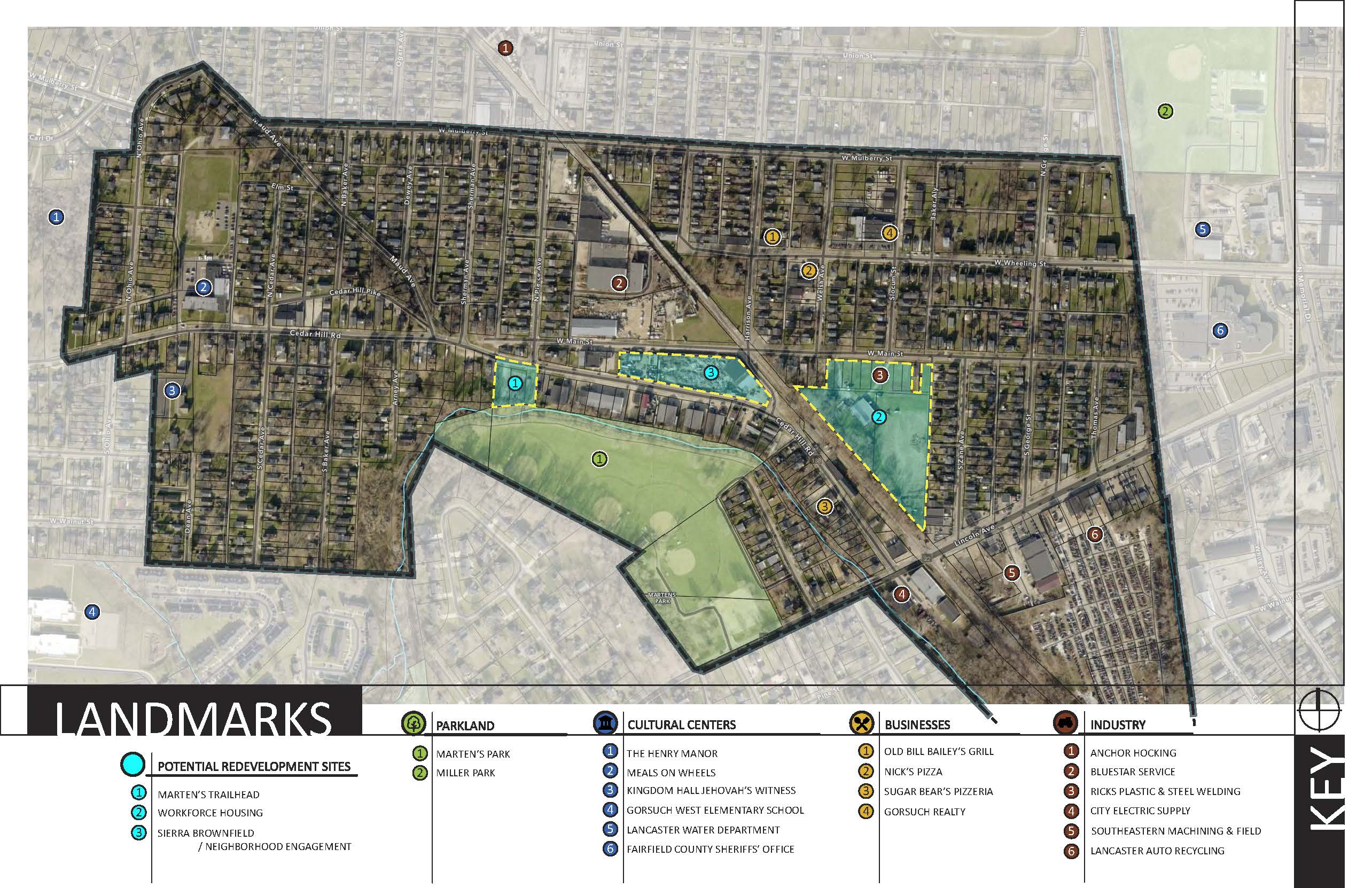 Cedar Hill - Landmark Map